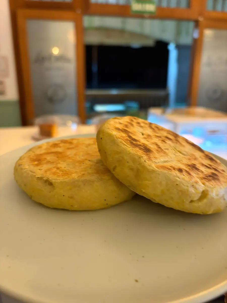 Arepas de plátano canario